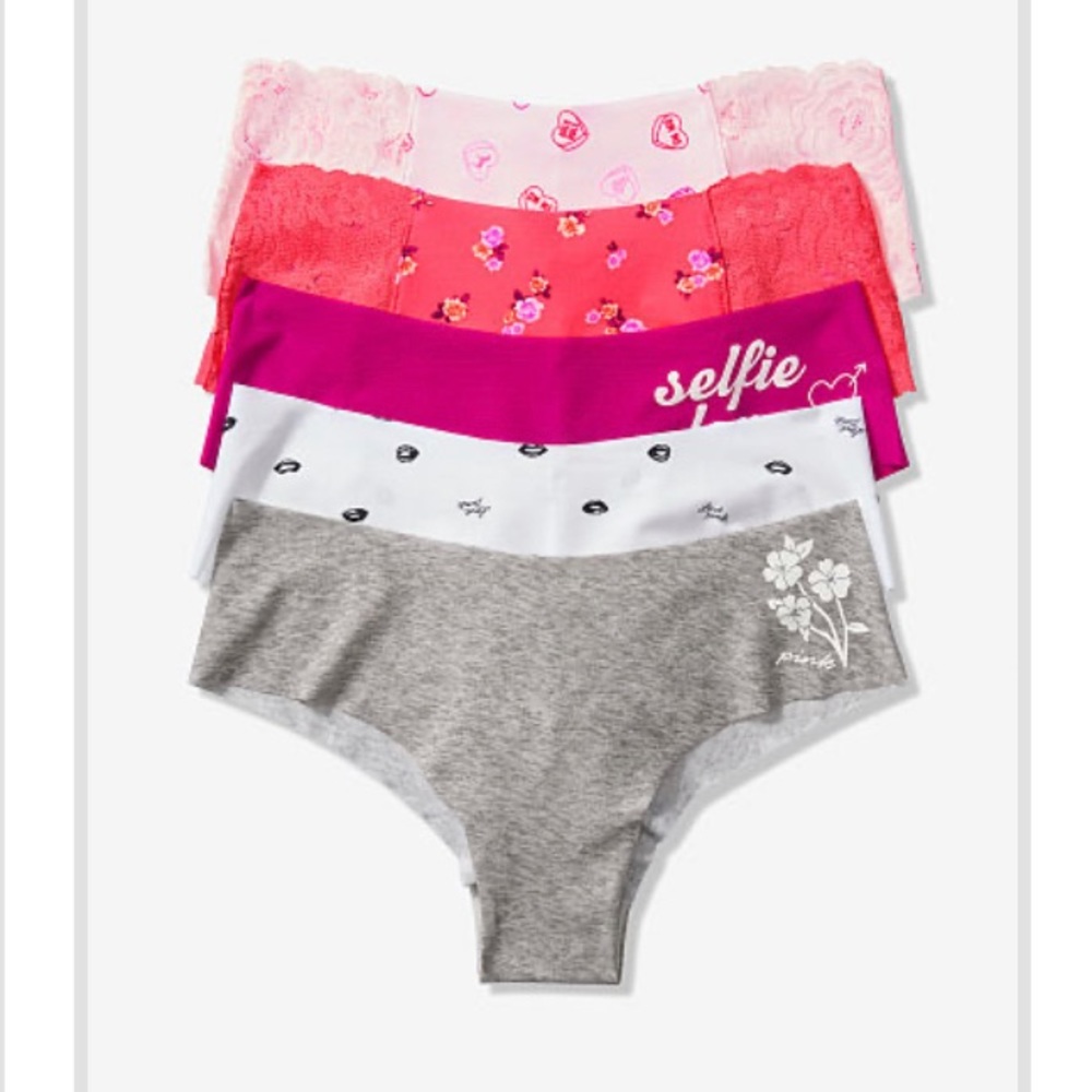 NEW VS Pink No-show Cheeksters underwear